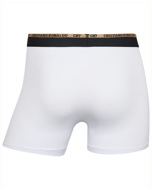 Cr7 Gray Cotton Blend Trunks for men