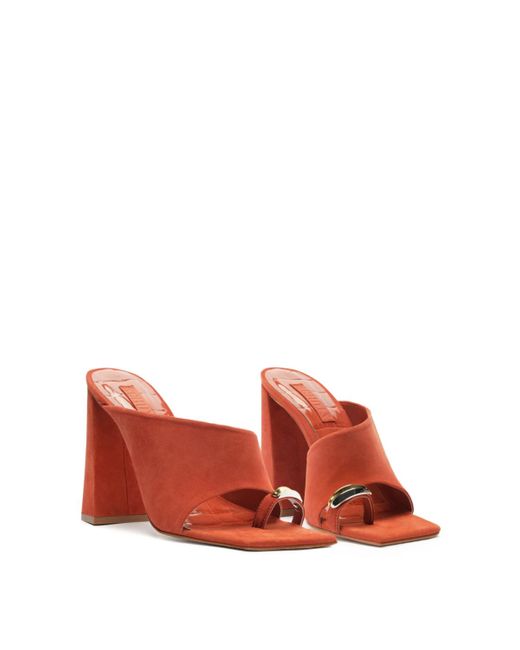 SCHUTZ SHOES Red Jodie Wedge Heel Sandals