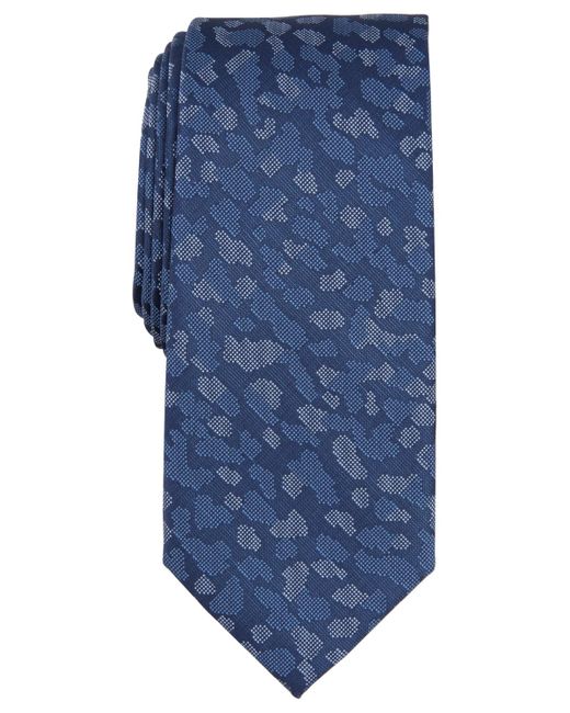 Alfani Blue Arleve Abstract Print Tie for men