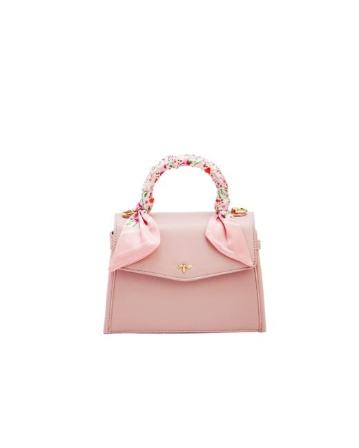 Fable England Pink Structured Mini Tote Bag