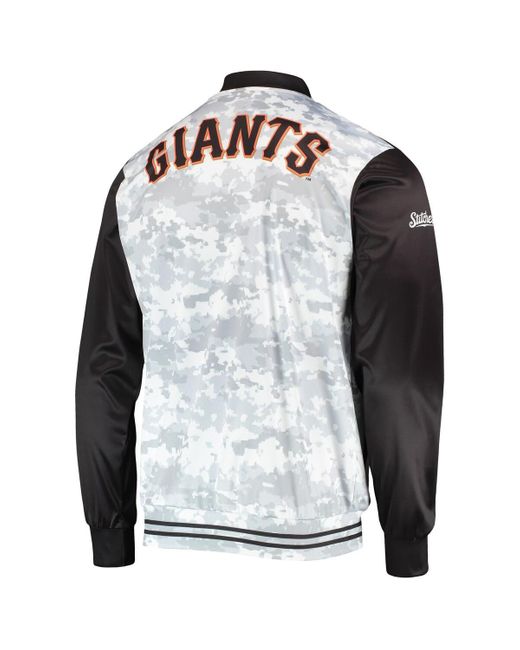 Stitches Metallic San Francisco Giants Camo Full-zip Jacket for men