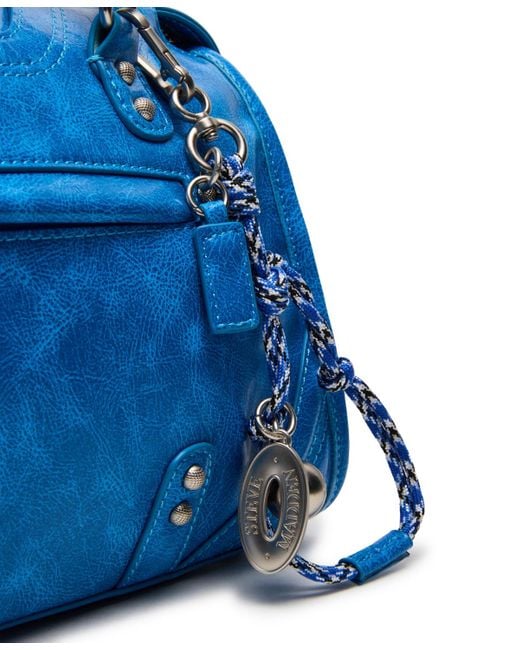 Steve Madden Blue briggs City Zipper Satchel Bag