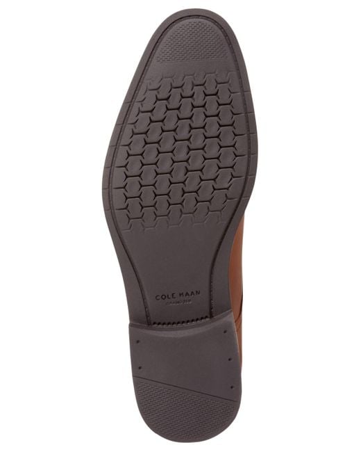 Cole Haan Brown Harmon Grand Cap Toe Oxfords for men
