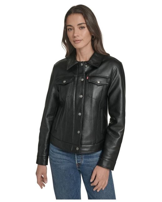 Levi's Black Classic Sherpa Lined Trucker Jacket