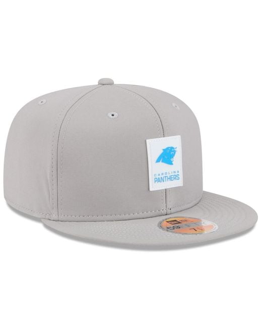 KTZ Gray Carolina Panthers 2025 Sideline 59fifty Fitted Hat for men