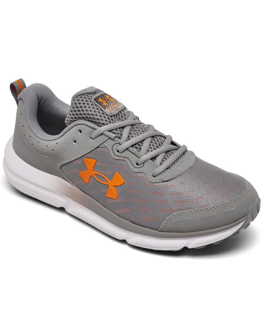 Under Armour Gray Charged Assert 10 Running Sneakers From Finish Line for men