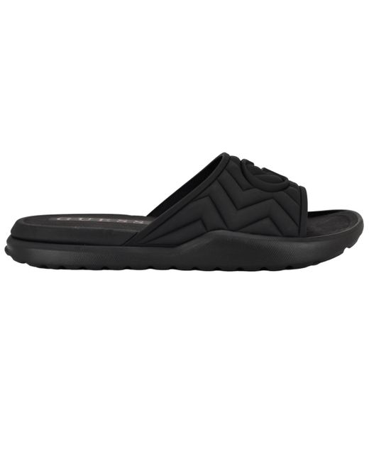 Guess Black Moliano Branded Slip On Fashion Slides for men