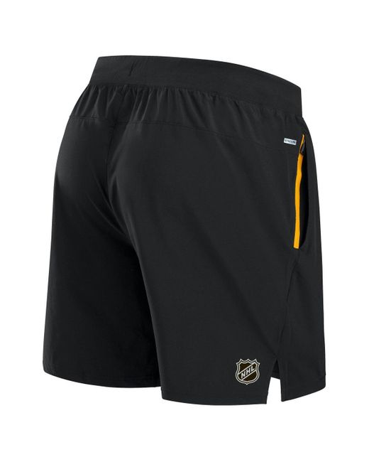 Fanatics Black Pittsburgh Penguins Authentic Pro Rink Performance Shorts for men