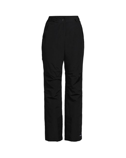 Lands' End Black Petite Squall Waterproof Insulated Snow Pants