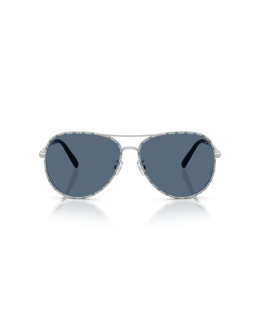 Tory Burch Blue Large Sunglasses