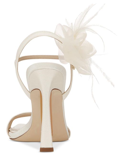 Sam Edelman White Leana Flower Strappy Dress Sandals