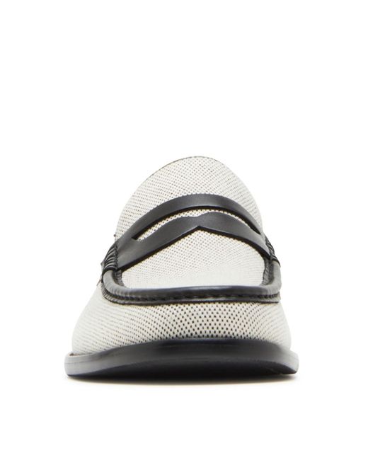 Steve Madden White Cornelius Penny Loafer for men