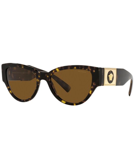 Versace Brown Polarized Sunglasses, Ve4398 55