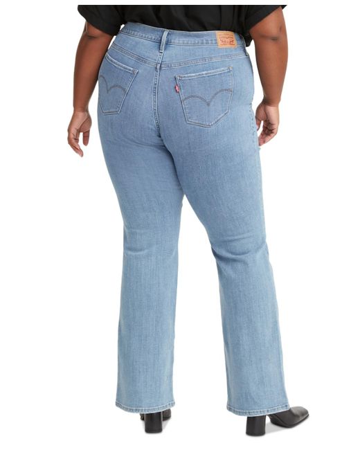 Levi's Blue Trendy Plus Size 315 Mid-rise Shaping Bootcut Jeans