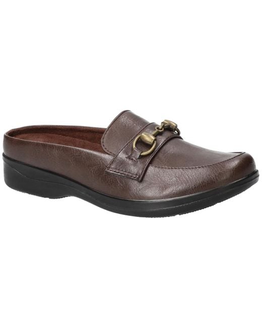 Easy Street Brown Nell Comfort Mules