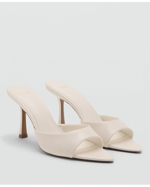 Mango Natural Pointed-heel Sandals