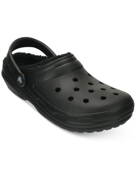 CROCSTM Black And Classic Lined Clogs From Finish Line