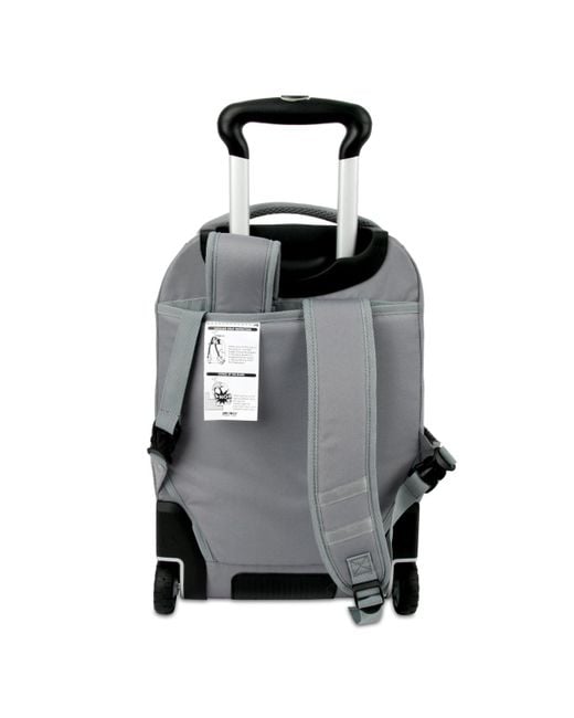 J World Gray Lash Wheeled Backpack