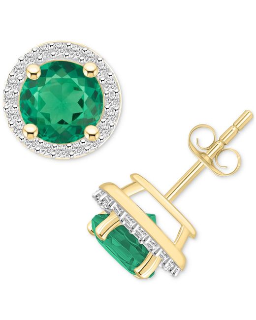 Macy's Green Lab-created Emerald (1-1/2 Ct. T.w.