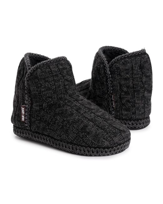 Muk Luks Black Leigh Slippers
