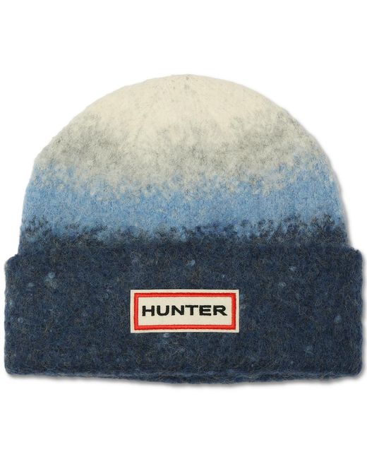 Hunter Blue Brushed Ombre Cuff Beanie