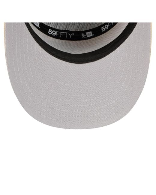 KTZ Natural Light Beige/olive Buffalo Bills Two-tone Color Pack Split Panel 59fifty Fitted Hat for men