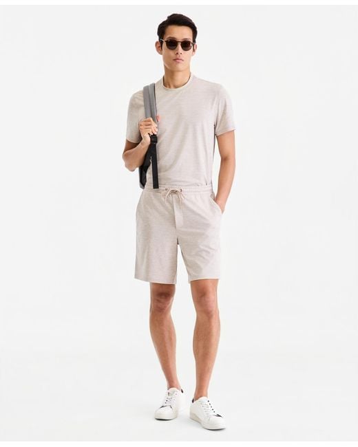 Alfani White Knit Performance Shorts for men