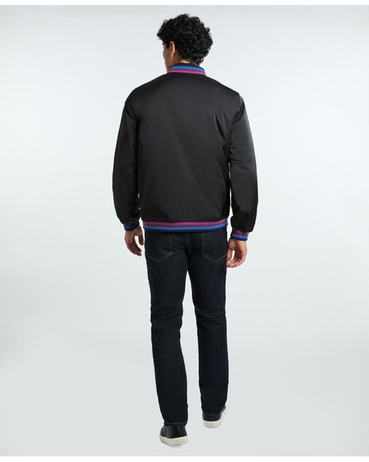 Ted Baker Black Sateen Bomber Jacket for men