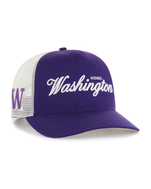 '47 Blue And Washington Huskies Contemporary Basics Foundation Trucker Hitch Adjustable Hat