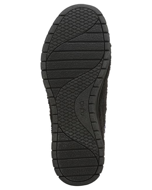 Ryka Black Stellar Cozy Mule Clogs