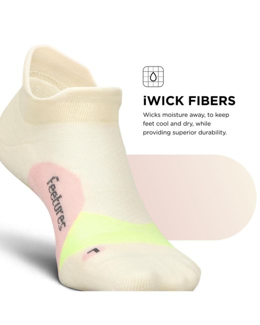 FEETURES SOCKS Natural Elite Light Cushion No Show Tab Ankle Socks for men
