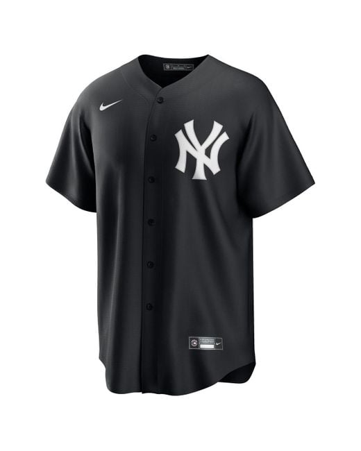 Nike Black Anthony Volpe New York Yankees Lights Out Replica Player Jersey for men