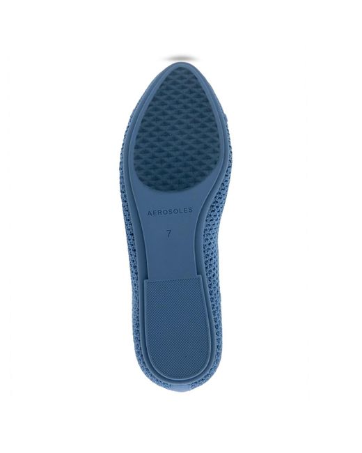 Aerosoles Blue Annelie Round Toe Ballet Flats
