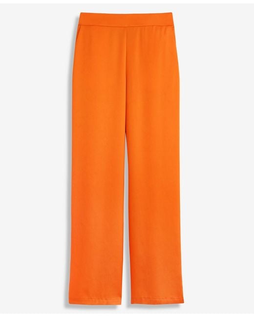 INC International Concepts Orange High-rise Satin Palazzo Pants