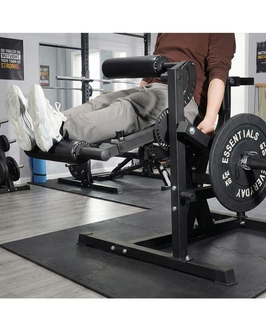 BalanceFrom Fitness Black Leg Extension & Curl Machine