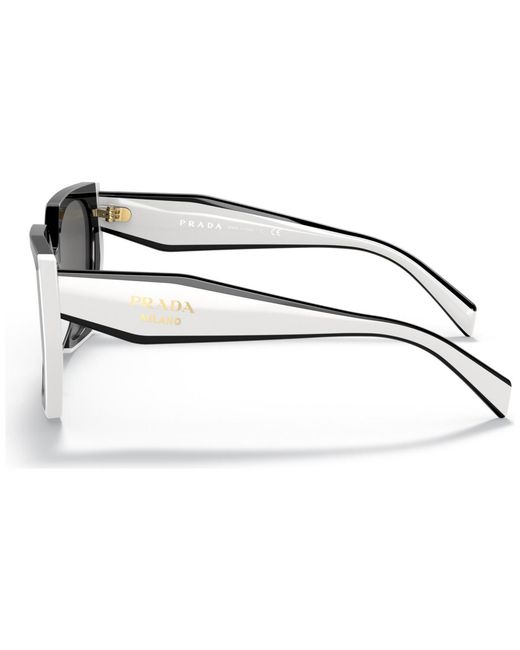 Prada Black Rectangular Sunglasses