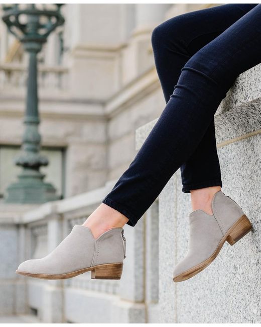 Journee Collection Black Livvy Side Split Ankle Booties