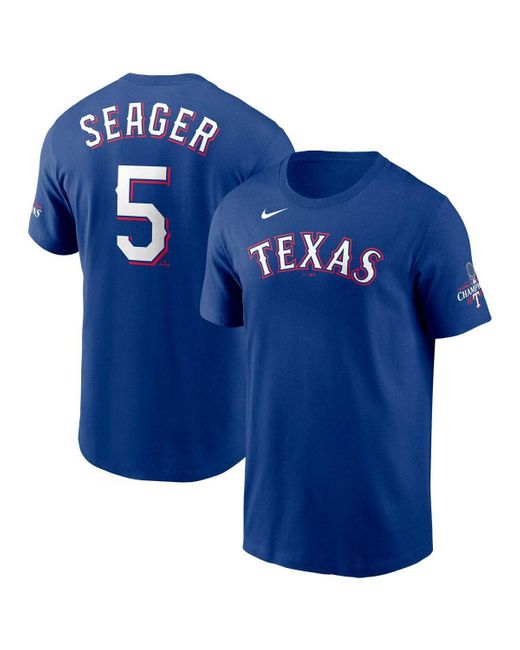 Nike Corey Seager Texas Rangers 2023 World Series Champions Name And ...