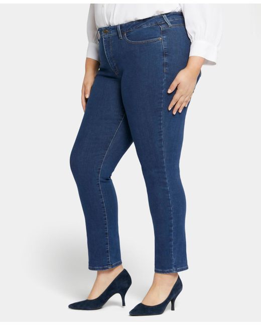 NYDJ Blue Plus Size Sheri Slim Jean