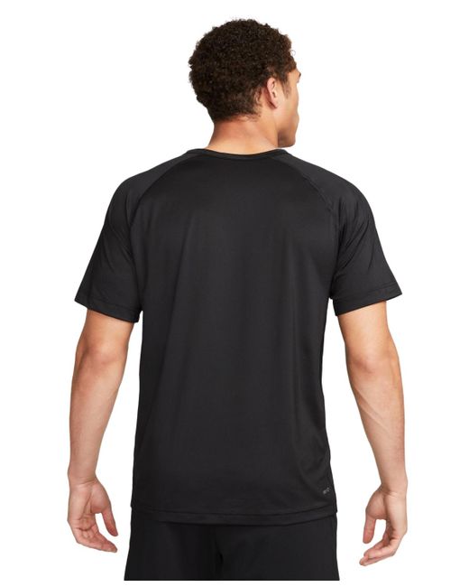 Nike Black Relaxed-fit Dri-fit Short-sleeve Fitness T-shirt for men