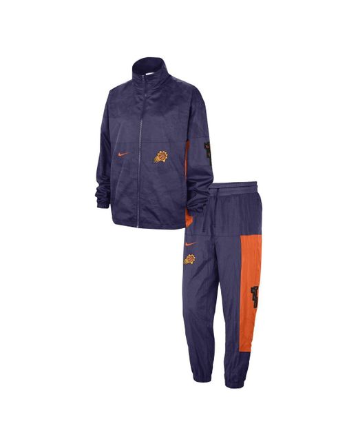 Nike Blue Phoenix Suns 2023/24 City Edition Courtside Starting Five Full-zip Jacket And Pants Set for men