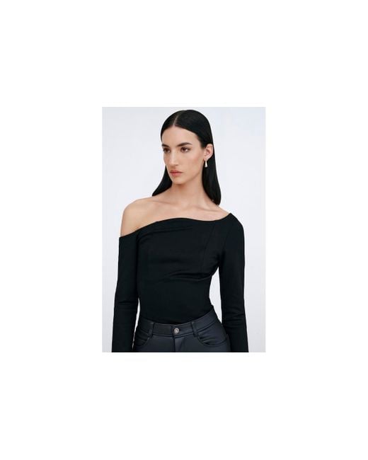 MARCELLA Black Sylvan Top
