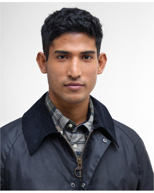 Barbour Blue Ashby Wax Jacket for men