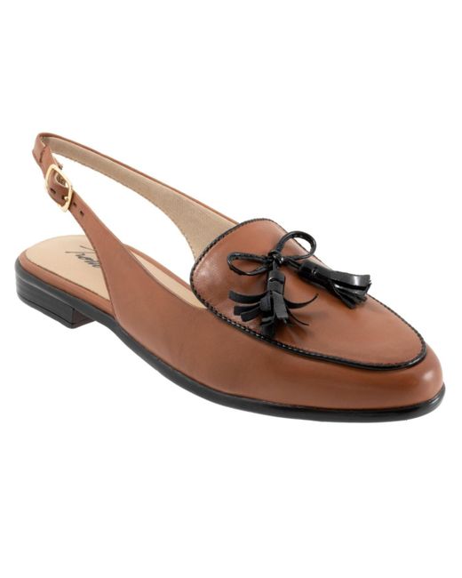 Trotters Brown Lillie Flat