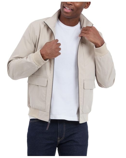 Michael Kors Gray Solid-color Stand-collar Hipster Jacket for men