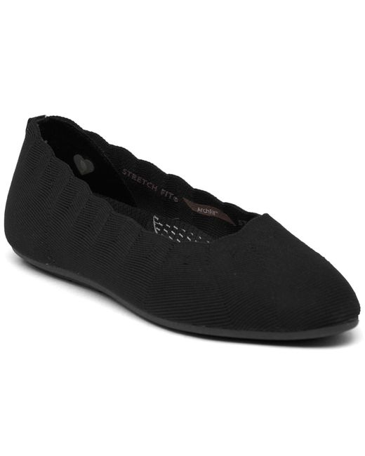 Skechers Arch Fit Cleo Slipon Skimmer Flats From Finish Line in Black