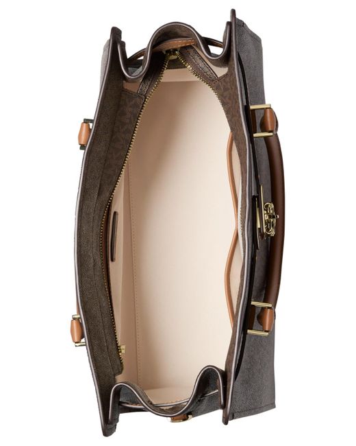Michael Kors Brown Michael Hamilton Moderne Large Satchel