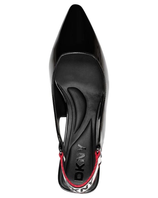 DKNY Black Nolene Slingback Pumps
