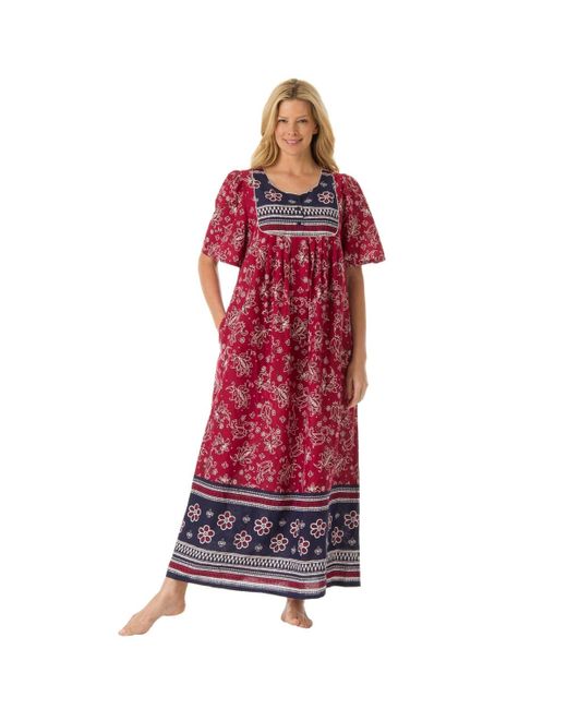 Only Neccessities Red Plus Size Only Necessities Bib Front Lounger
