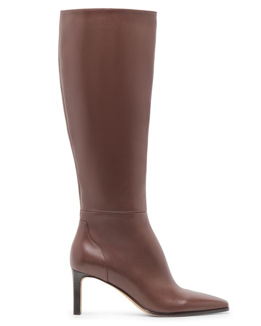 Dolce Vita Brown Emmi Pointed-toe Blade-heel Knee-high Tall Dress Boots